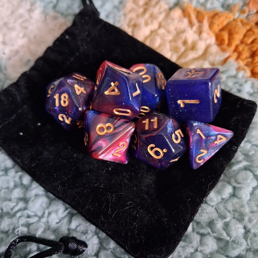 Colorful Polyhedral Dice Set - Picture 1 of 1